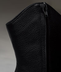 Botines texanas Montana negro – Estilo vaquero con sello artesanal