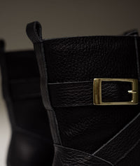 Botas de cuero Sienna negro – Elegancia atemporal en negro intenso