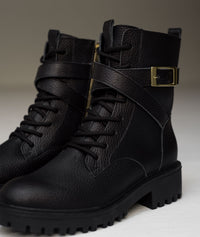 Botas de cuero Sienna negro – Elegancia atemporal en negro intenso